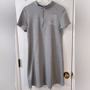 CALVIN KLEIN Women's Knee Length Dress With Embellished (CK) Logo. Size: Large.